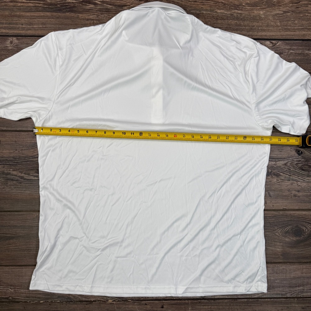 Collars & Co Men Size 3XL Polo Shirt White English Spread Collar Performance NEW - Picture 6 of 10